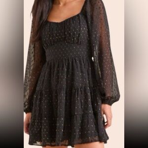 ALTAR'D STATE Dekota Clip Dot Mini Dress, size XS New with tag
